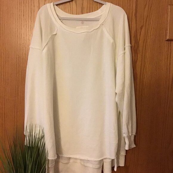 NWT Free People One to Beat pullover Ivory size- LARGE - Picture 4 of 5